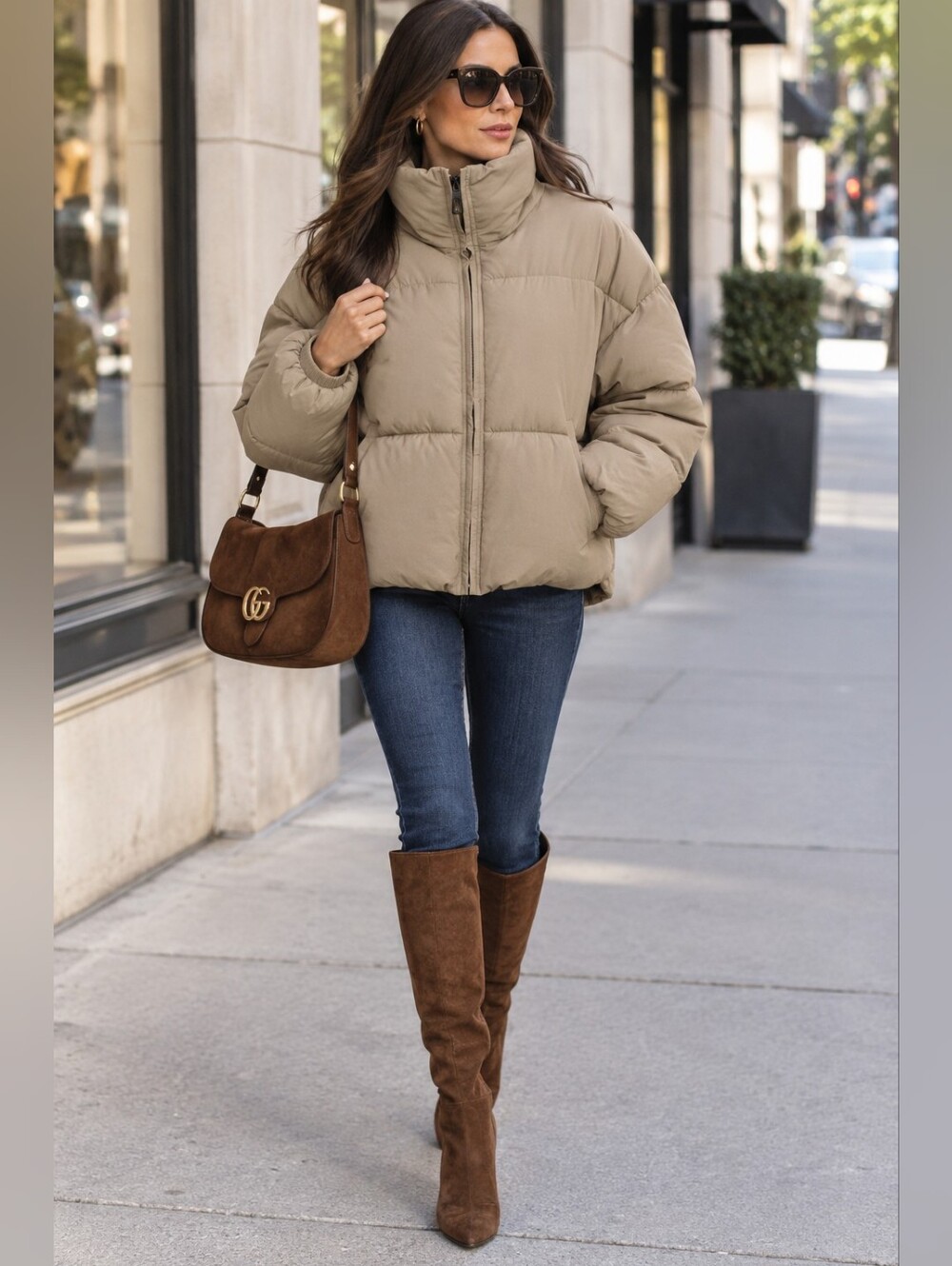 Puffer Funnel Neck Jacket